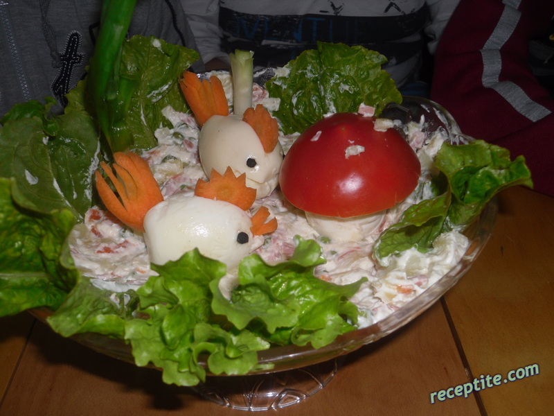 Снимки към Руска салата у дома