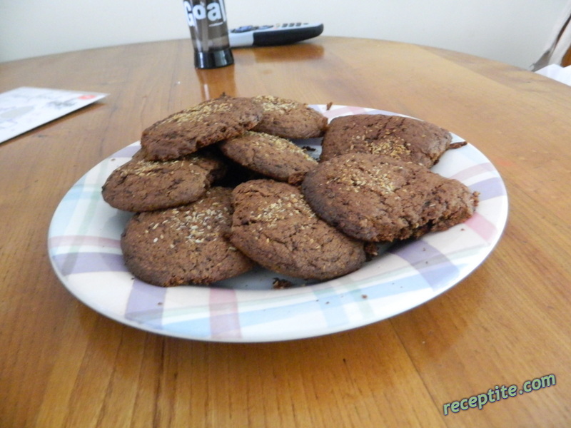 Снимки към Меки курабийки с шоколад и банани