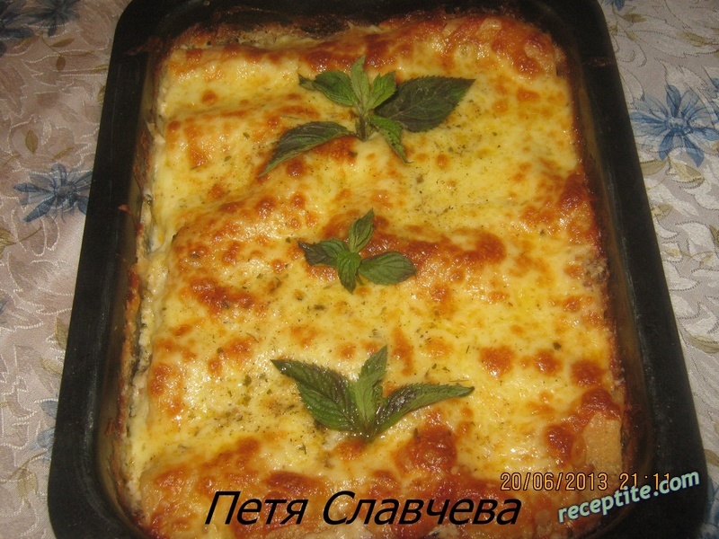 Снимки към Лазаня с кайма и сос Бешамел