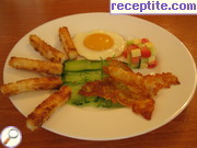 снимка 4 към рецепта Пържени яйца на очи