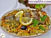 снимка 5 към рецепта Запечена в плик риба със зеленчуци и сметана
