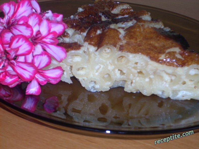 Снимки към Макарони на фурна с яйца и захар