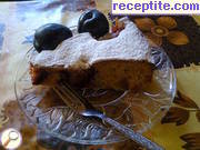 снимка 2 към рецепта Сладкиш с ябълки и сини сливи