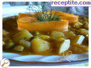 снимка 2 към рецепта Яхния с тиквички, картофи и грах