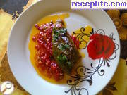 снимка 6 към рецепта Пълнени чушки с кайма и ориз с доматен сос