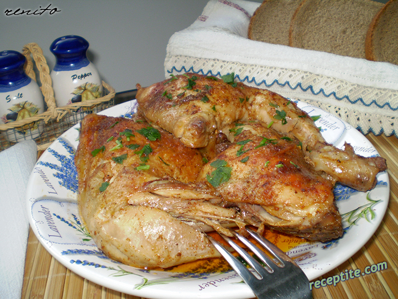 Снимки към Печени мариновани пилешки бутчета