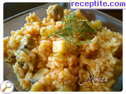 снимка 2 към рецепта Тиквички с гъби и ориз