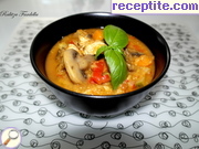 снимка 1 към рецепта Супа с пуешко, печурки и червена леща