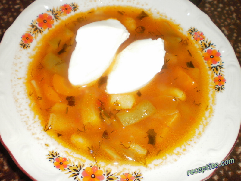 Снимки към Зелен фасул яхния