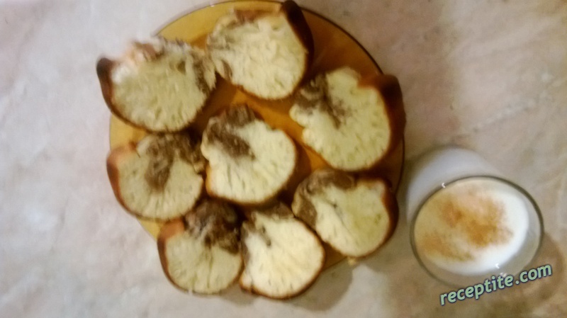 Снимки към Кекс с прясно мляко