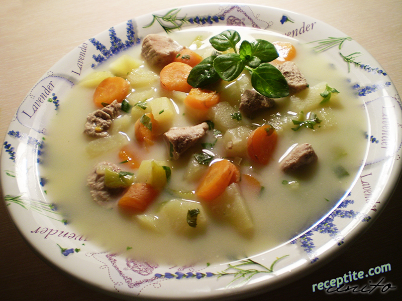 Снимки към Ароматна свинска супа