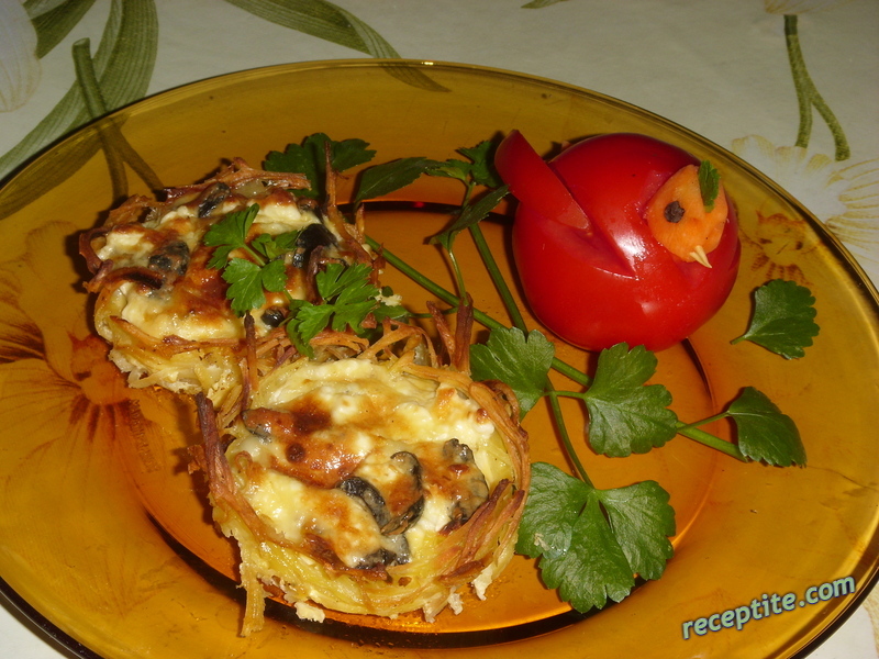 Снимки към Картофени гнезденца с плънка