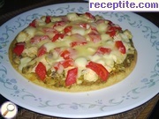 снимка 3 към рецепта Тесто за пица с брашно от нахут