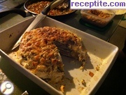 снимка 1 към рецепта Солена палачинкова торта с хрупкава коричка