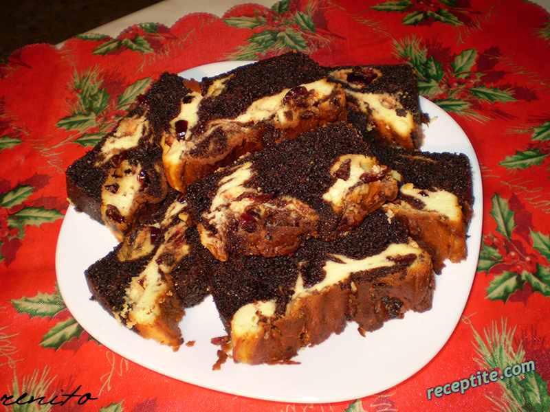 Снимки към Какаов кекс с рикота