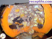 снимка 1 към рецепта Пълнена тиква с плодове, ром и кокос