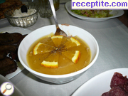 снимка 1 към рецепта Пате от пилешки дробчета с портокалово желе