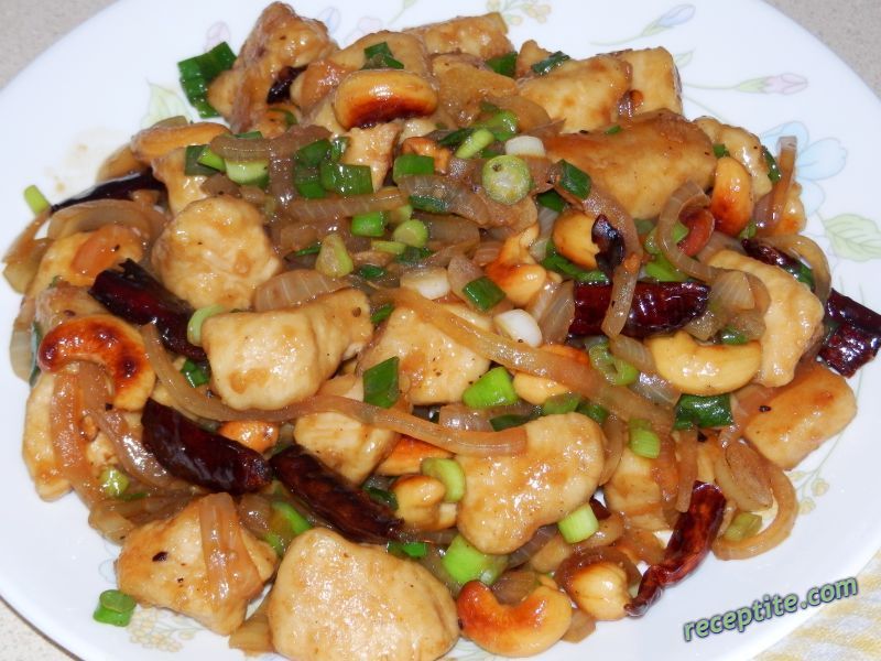 Снимки към Пиле с кашу (Cashew chicken)