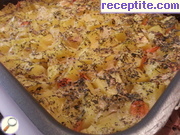 снимка 2 към рецепта Ориз с картофи на фурна