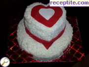 снимка 6 към рецепта Торта Св. Валентин - III вид