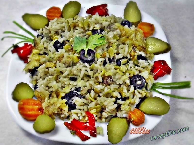 Снимки към Маслини с ориз на фурна