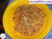 снимка 2 към рецепта Пиле с булгур, чушки и домати