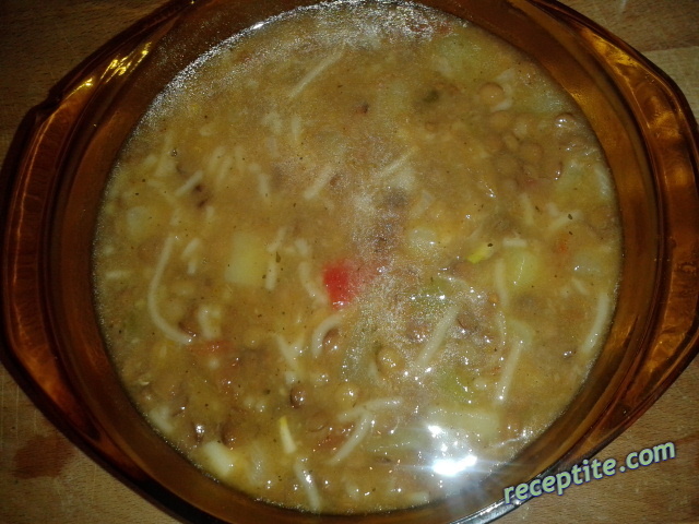 Снимки към Супа от леща с картофи и фиде