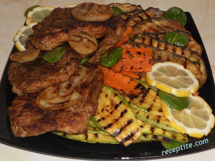 Снимки към Гриловани зеленчуци