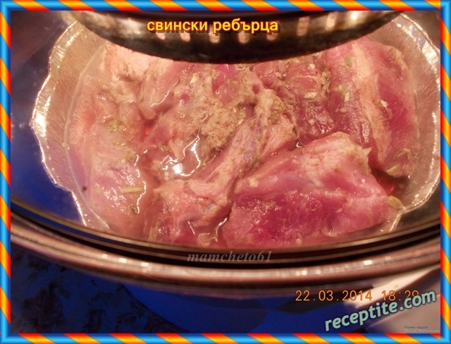 Снимки към Печени свински ребра в халогенна фурна