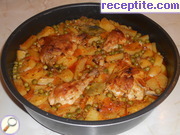 снимка 3 към рецепта Пиле с грах и картофи