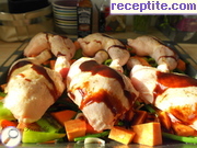 снимка 2 към рецепта Пиле с батати и зеленчуци на фурна
