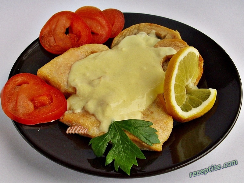 Снимки към Пиле с ябълки и лимонов (портокалов) сос