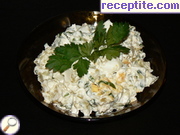 снимка 1 към рецепта Картофена салата с левурда и крем сирене