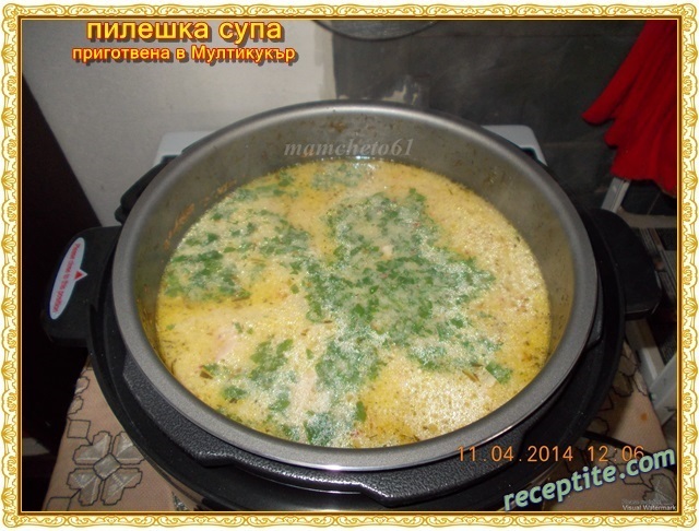 Снимки към Пилешка супа (приготвена в мултикукър)