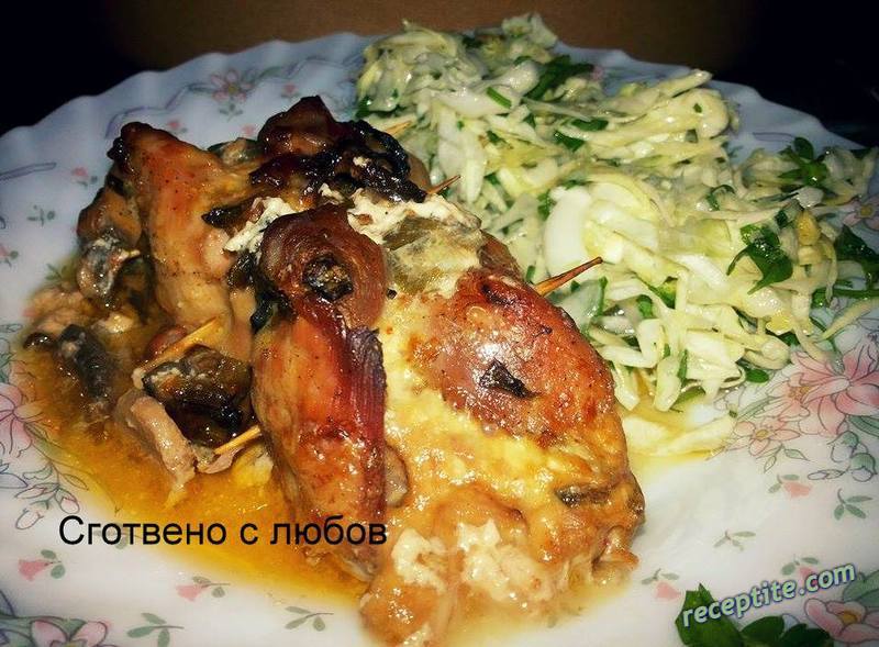 Снимки към Пълнени пилешки пържоли