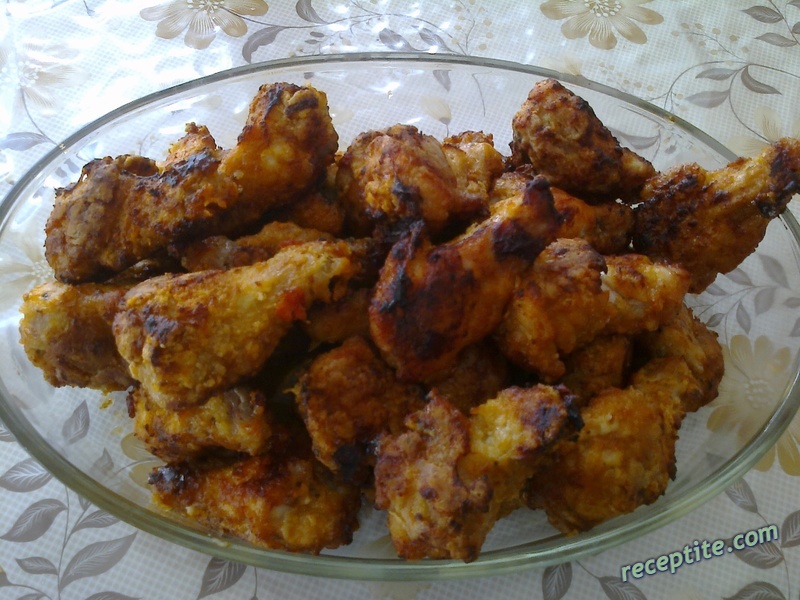 Снимки към Пикантни пилешки крилца на фурна (Buffalo wings)