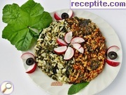 снимка 2 към рецепта Слез (Malva Silvestris) с ориз