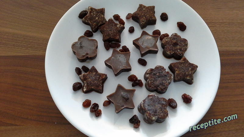 Снимки към Сурови шоколадови бонбони