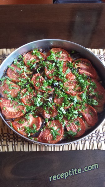 Снимки към Имамбаялдъ (нарязани патладжани)