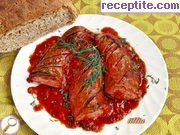 снимка 1 към рецепта Наденица с подлучен доматен сос