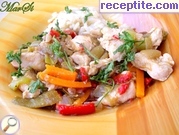 снимка 1 към рецепта Пиле по тайландски със зеленчуци