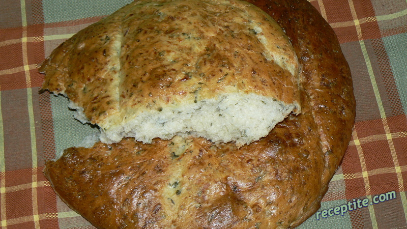 Снимки към Хляб с босилек и пармезан