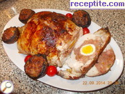 снимка 3 към рецепта Пълнено обезкостено пиле
