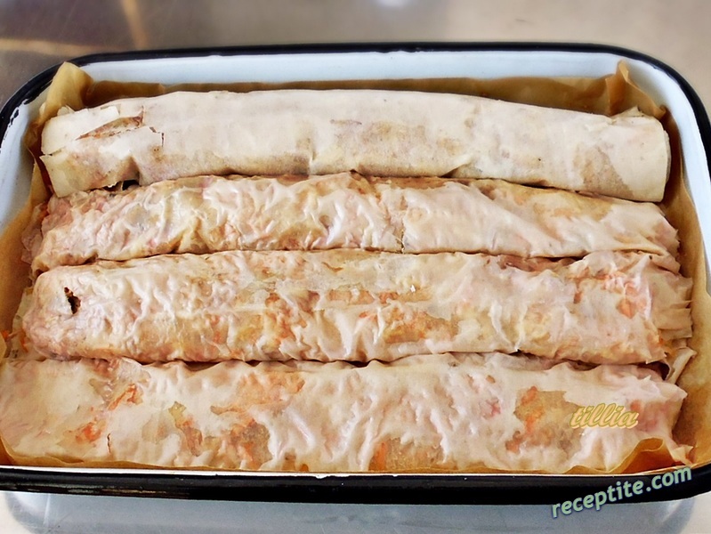 Снимки към Баница с моркови