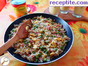 снимка 4 към рецепта Ориз с шунка и чесън по китайски