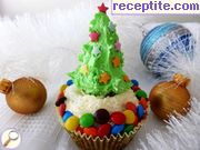 снимка 5 към рецепта Мъфини *Коледни елхички*