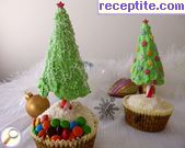 снимка 13 към рецепта Мъфини *Коледни елхички*