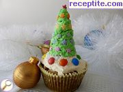 снимка 14 към рецепта Мъфини *Коледни елхички*