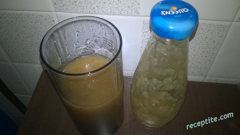 Снимки към Домашен нектар от ябълки и праскови