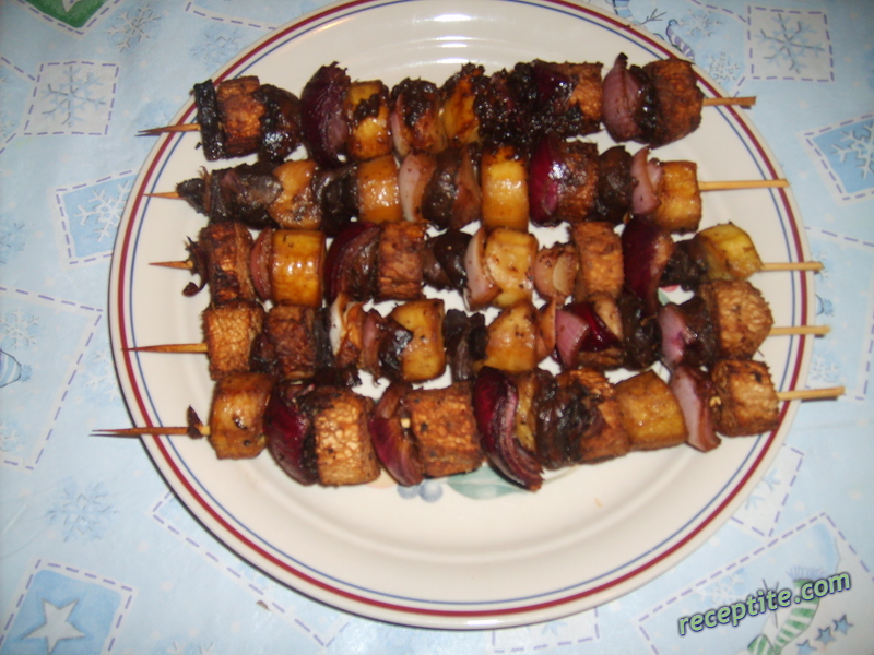 Снимки към Мариновани зеленчукови шишчета